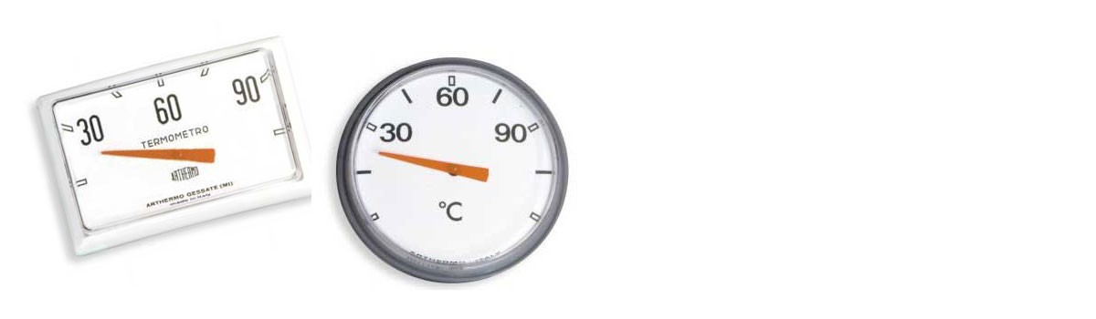 6 Termometri Bimetallici A Molla Per Tubi 0-120°C - Per Caldaie, Caminetti, Riscaldamento - Diametro 63 Mm